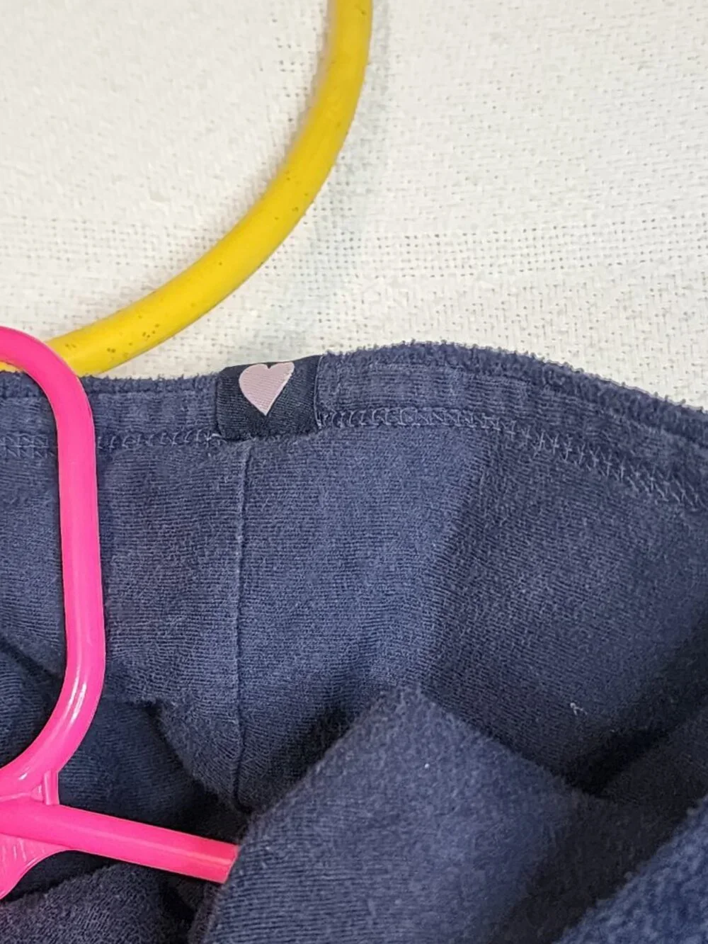 Baby Gap Vtg Navy Fleece Pink Silver Logo Embroidered Snowflakes Hoodie Size 5T